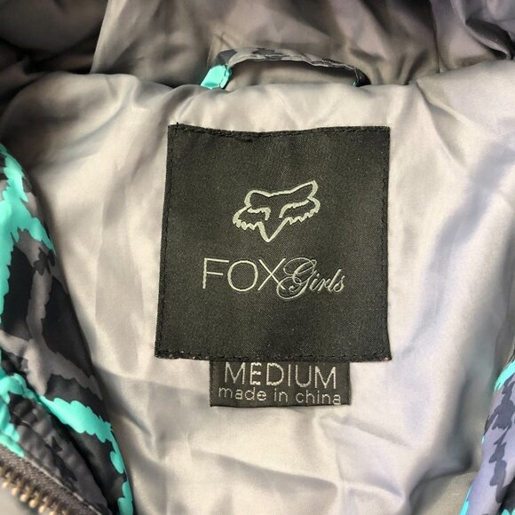 NWOT Fox Riders Teal, Grey, Black Winter Coat With Faux Fur Removable Collar - Picture 6 of 16